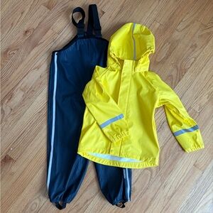 Reima rain jacket and rain pants set- 5T/110cm